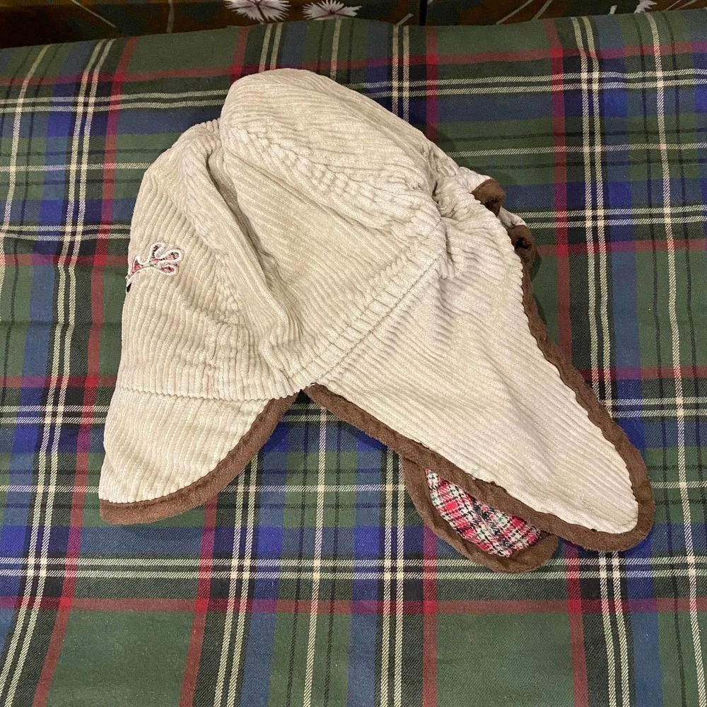 Kid Connection Toddler‎ 100% Cotton Corduroy Ear Flap Hat